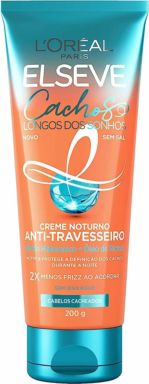 Creme Noturno Anti-Travesseiro Elseve Cachos Longos dos Sonhos 200ml