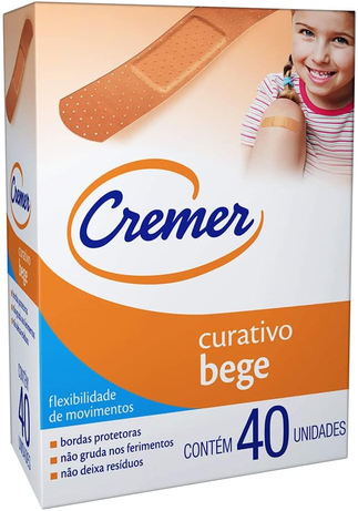 Cremer Curativo Creme, Transparente, caixa com 40 unidades