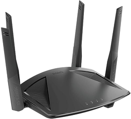 D-Link Roteador Wi-Fi AX1800 Gigabit 4 antenas DIR-X186, Preto, AX1801