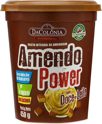 Da Colonia AMENDOPOWER SABOR DOCE DE LEITE 450GR,No.itens: 6