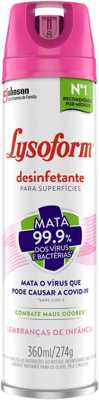 Desinfetante Aerossol Lembrança de Infância, Lysoform, 360ml