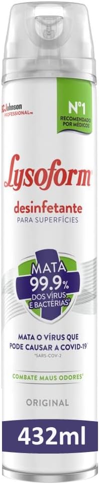 Desinfetante Aerossol Lysoform Original 432ml