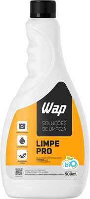 Detergente Concentrado para Limpeza Pesada de Pisos 500ML WAP LIMPE PRO, Branco e amarelo