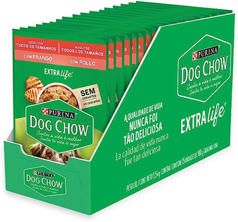 DOG CHOW Adultos Frango 100g Caixa c/15 Unidades