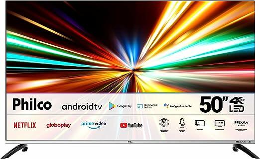 Fast Smart TV LED 50'', 4K, PTV50M8GAGCMBL, Philco, Dolby Audio