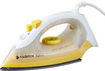 Ferro de Passar a Vapor Saphiro, Amarelo, 220v, Cadence