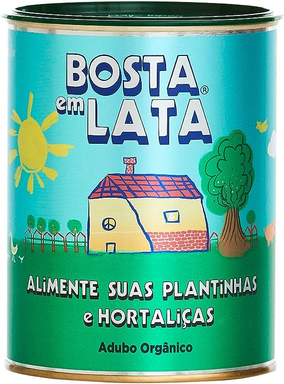 Fertilizante Orgânico Bosta em Lata Plantas e Hortaliças - 500 G