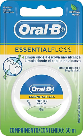 Fio dental Oral-B Essential Floss Hortelã/Menta 50m