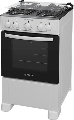 Fogão Atlas 4 bocas branco com forno Limpa Fácil Coliseum Plus - Forno 50l