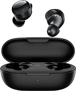 Fone de Ouvido Bluetooth Sem Fio QCY T17 com Microfone Intra-auricular (Preto)