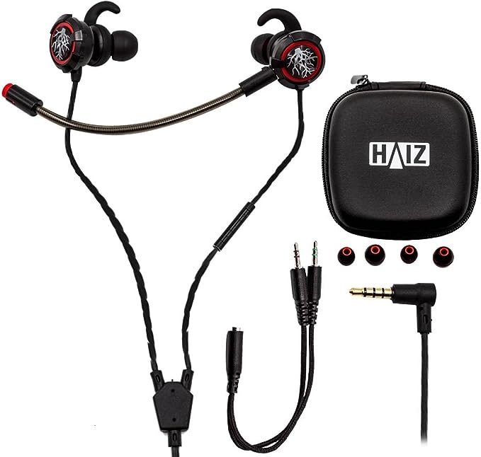 Fone de Ouvido Headset Gamer In Ear Celular Haiz HZ-X5 (Vermelho)