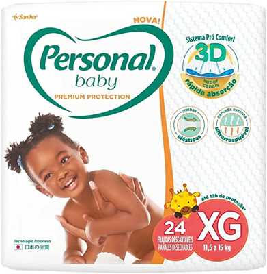 Fralda Baby Premium Protection Extra Grande 24Pads, Personal