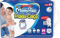 Fralda-Calça Super Seca MamyPoko Tamanho M, 76 unidades