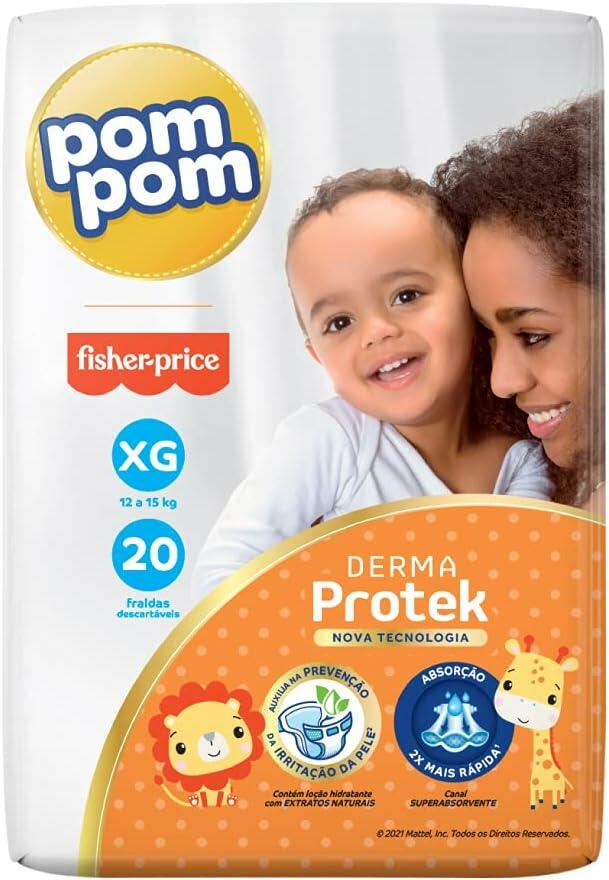 Fralda Pom Pom Derma Protek Jumbo XG 20 Unidades