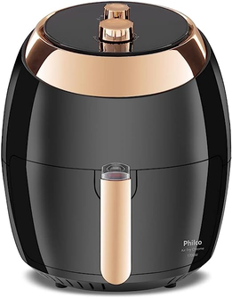 Fritadeira Air Fryer Philco Chrome 5,5 Litros Preta - 110v