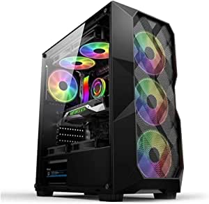 Gabinete Gamer Hayom GB 1710, Lateral Vidro, c/Fans