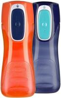 Garrafas de água Contigo Autoseal Trekker Kids, 355 ml, pacote com 2