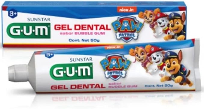 Gel Dental Patrulha Canina, Gum, Azul, Pequeno