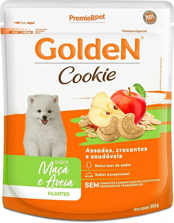 Golden Cookie Cao Filhote Maçã e Aveia 350g