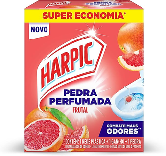 Harpic Limpador e Aromatizador Sanitário Pedra Perfumada Aroma Plus Citrus 1 unidade