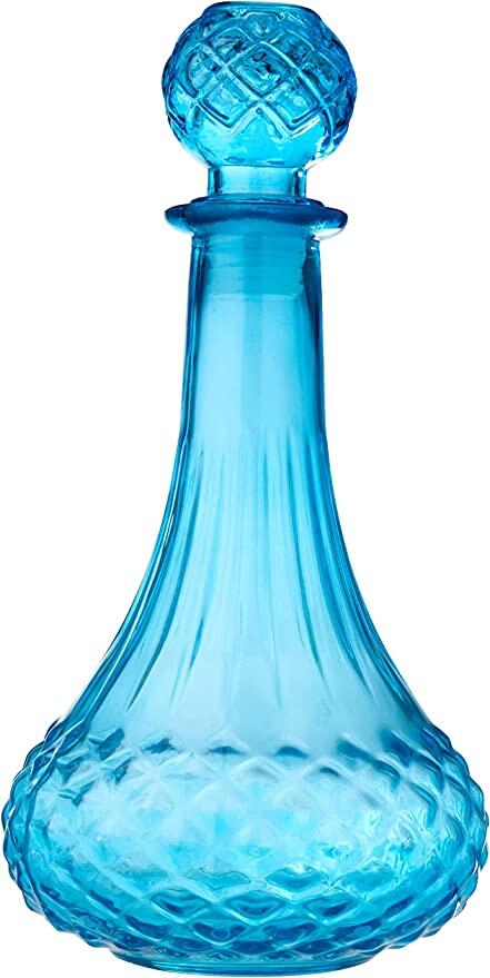 Hauskraft GRFA-017AZ Garrafa Licor Diamond, Azul, 700 ml