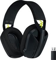 Headset Gamer sem fio com som estéreo e conexão Bluetooth Logitech G435 Preto