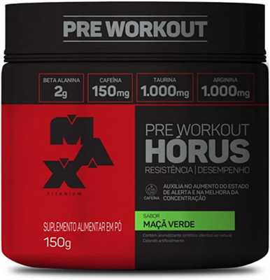 Hórus Pre Workout - 150g Maça Verde - Max Titanium