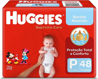 Huggies Supreme Care P - Fralda infantil, 48 unidades