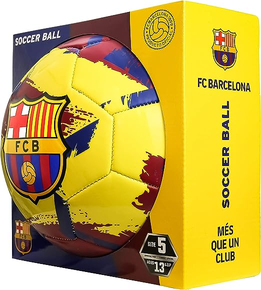 Icon Sports Bola de futebol FC Barcelona Brush Team, Pincel Amarelo, 5