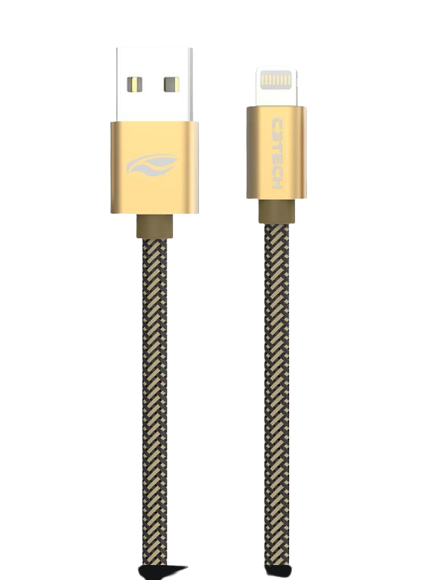 C3Tech Cabo USB-Lightning CB-210GD Dourado, 2Metros compativel IOS