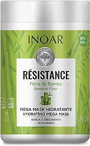 Inoar Résistance Fibra de Bambu Máscara Capilar 1000 ml, Inoar