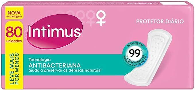 Intimus Protetor Diário Days Antibacteriana, 80 Unidades