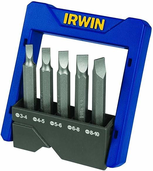 IRWIN Conjunto de pontas para Parafusadeira Power Bit Fenda de 5 Peças 1865327