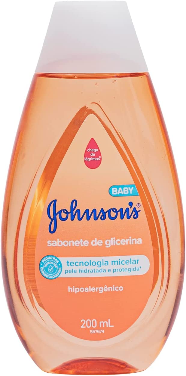Johnson's Baby Sabonete Líquido Glicerina Da Cabeça Aos Pés, 200ml