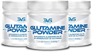 Kit 3x Glutamina 300g 3VS Nutrition