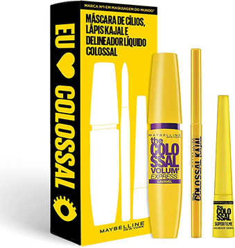 Kit Colossal Maybelline Ny - Máscara + Delineador + Lápis