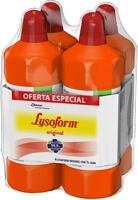 Kit Desinfetante Lysoform Líquido Bruto Original 1L com 4 unidades