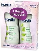 Kit Sabonete Líquido Íntimo Lucretin Fresh 200Ml 2 Unidades, Lucretin