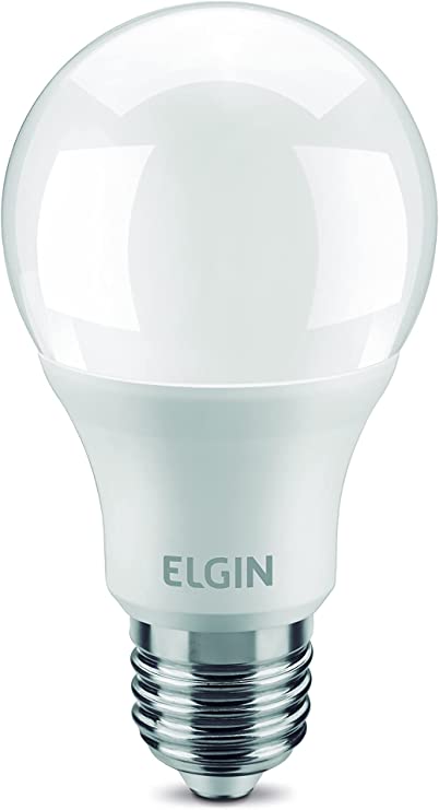 Lâmpada Bulbo LED A60 9W 6500k Elgin Bivolt Luz Branca Fria