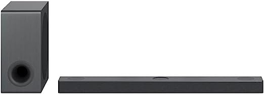 LG SOUNDBAR S80QY 3.1.3 CANAIS 480W IMAX ENHANCED DOLBY ATMOS DTSX HI-RES MERIDIAN SUB SEM FIO