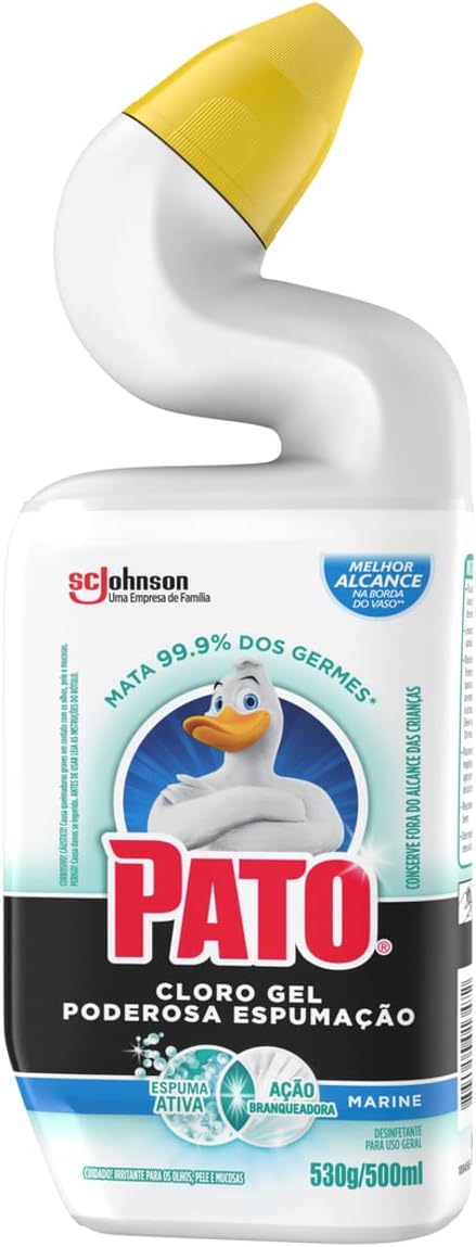 Limpador Sanitário Pato Cloro Gel Ativo Marine 500ml