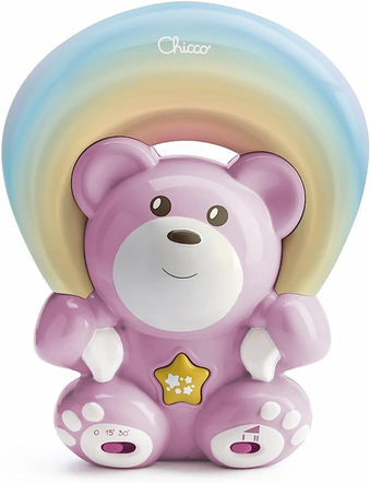 Luminária Projetor Rainbow Bear Chicco Rosa