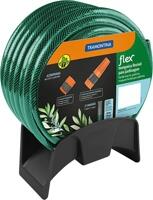 Mangueira Tramontina Flex Para Jardim, 25 M, Com Engates Rosqueados, Esguicho E Suporte Mural