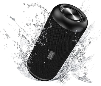 MIFA A8 Caixas de Som Portáteis Bluetooth, Alto-falante portátil IPX7 à prova d'água, 30W Bass, Emparelhamento estéreo sem fio, Mic embutido, Suporte Micro SD, USB, AUX-in, micro-USB Charing, Preto