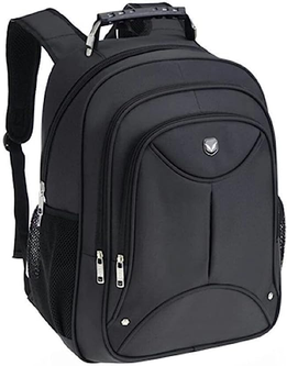 Mochila Executiva Yepp Grande Notebook Alça Reforçada em Aço Cor:Preto