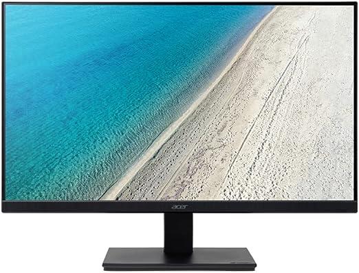 Monitor Acer V7 series - V247Y Abip Tela de 23,8” LED Anti reflexo VA Resolução 1920x1080 75Hz Adaptive-Sync Support Inclinação de 25º, DisplayPort, Preto.