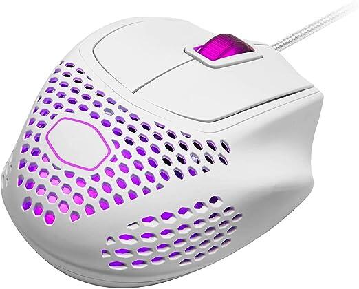 Mouse Gamer Cooler Master MM720 Matte White RGB Ultraleve Sensor PixArt PMW3389