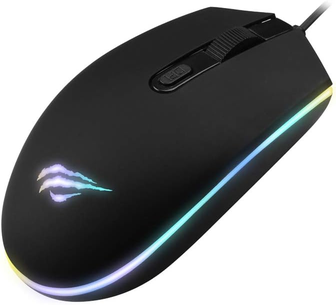 Mouse Gamer RGB, 4 Botões, 800-1000-1200 DPI, USB, HAVIT, MS1003