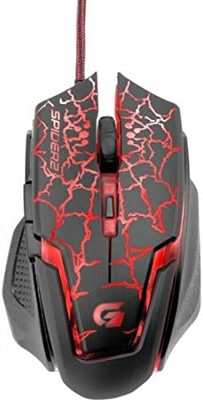 Mouse Gamer USB 3200DPI Spider 2, Fortrek, Mouses, Preta/Vermelho