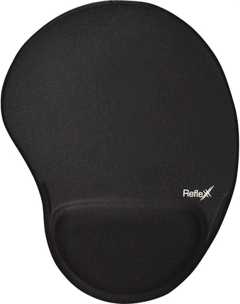 Mouse Pad em Gel, Reflex, Preto, 23x20 cm, em Tecido